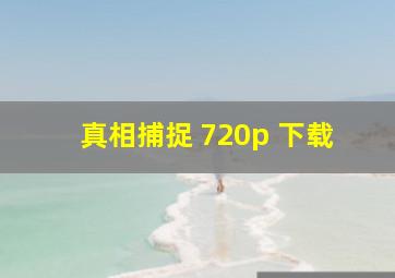 真相捕捉 720p 下载